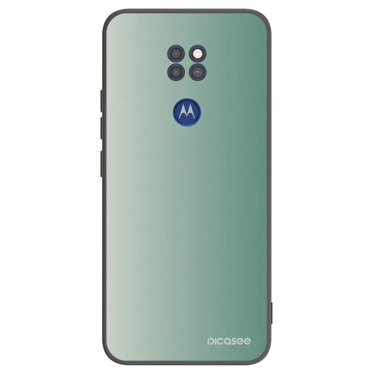 Picasee silikónový čierny obal pre Motorola Moto G9 Play - Misty Sage