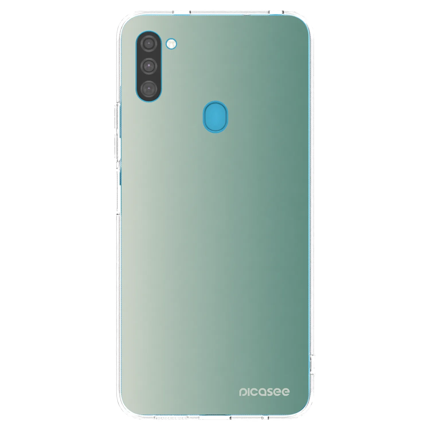 Picasee silikónový prehľadný obal pre Samsung Galaxy M11 - Misty Sage