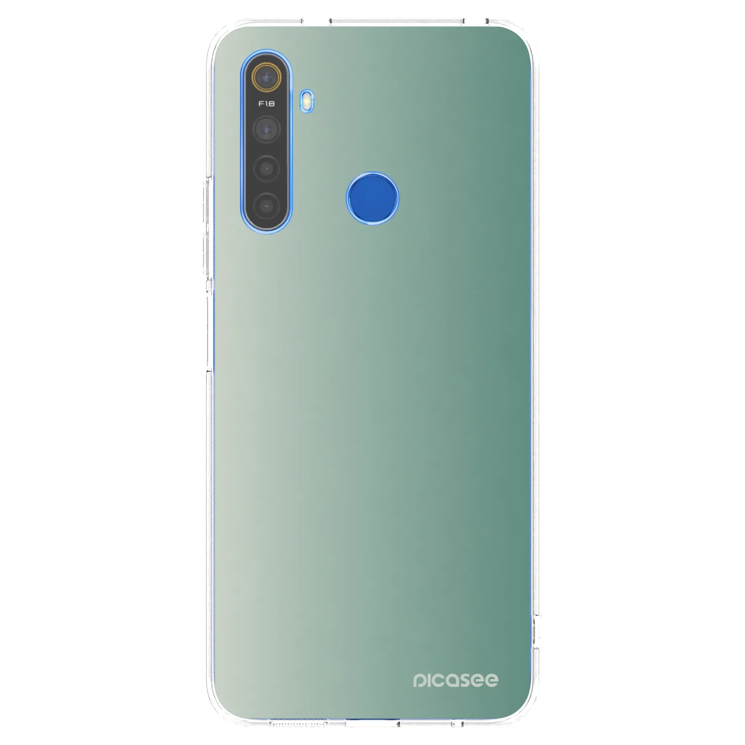 Picasee silikónový prehľadný obal pre Realme 5 - Misty Sage