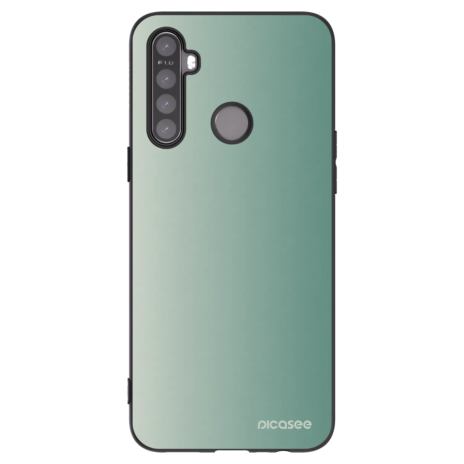 Picasee silikónový čierny obal pre Realme 5 - Misty Sage