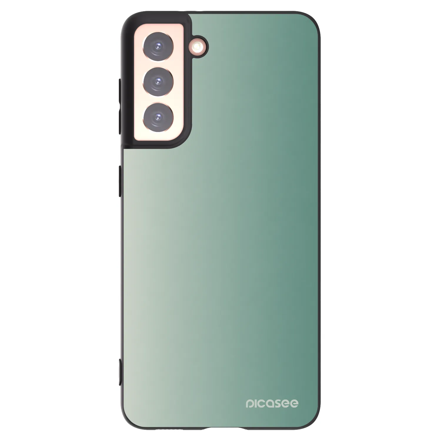 Picasee silikónový čierny obal pre Samsung Galaxy S21 5G G991B - Misty Sage