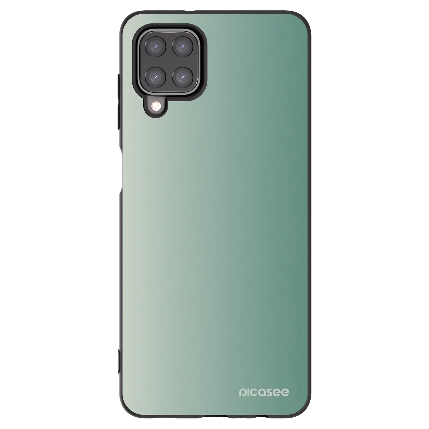 Picasee silikónový čierny obal pre Samsung Galaxy A12 A125F - Misty Sage