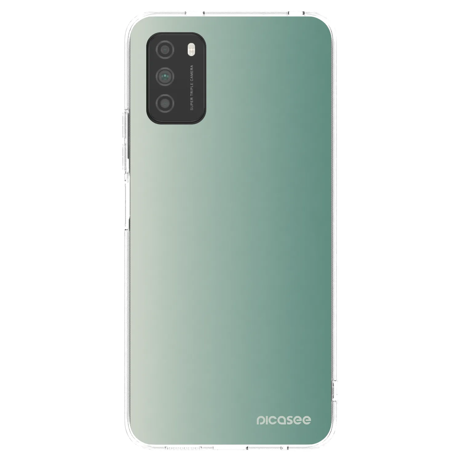 Picasee silikónový prehľadný obal pre Xiaomi Poco M3 - Misty Sage