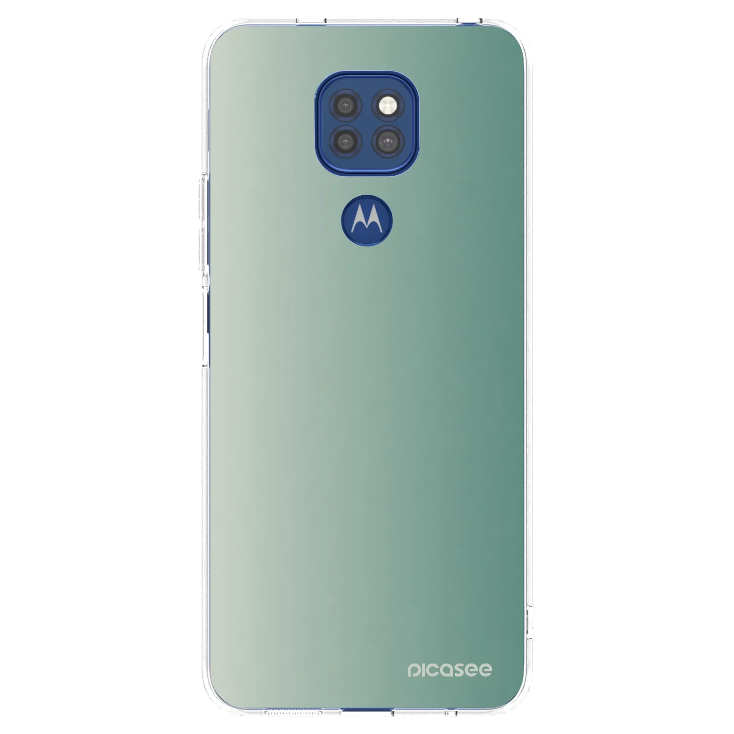 Picasee silikónový prehľadný obal pre Motorola Moto G9 Play - Misty Sage