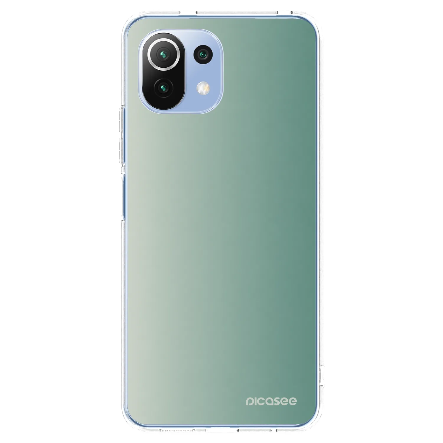 Picasee silikónový prehľadný obal pre Xiaomi Mi 11 Lite - Misty Sage