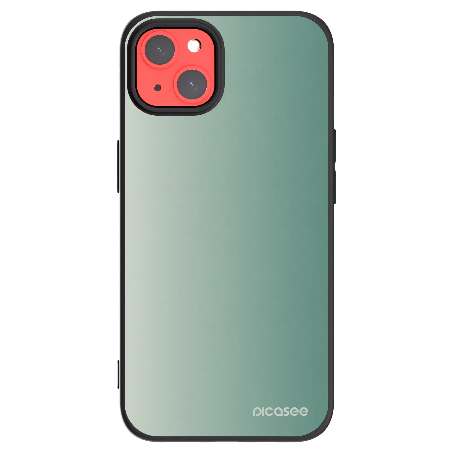 Picasee silikónový čierny obal pre Apple iPhone 13 - Misty Sage