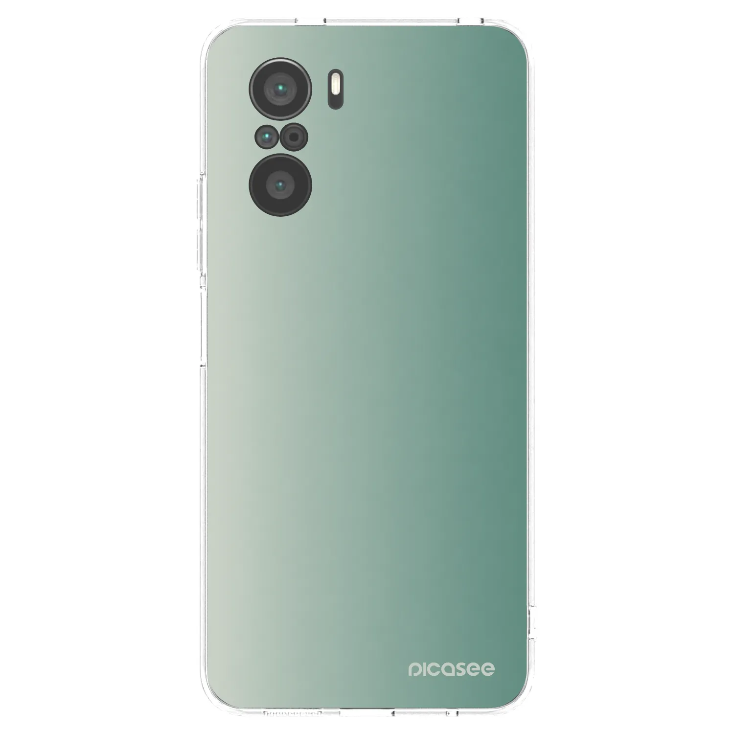 Picasee silikónový prehľadný obal pre Xiaomi Poco F3 - Misty Sage