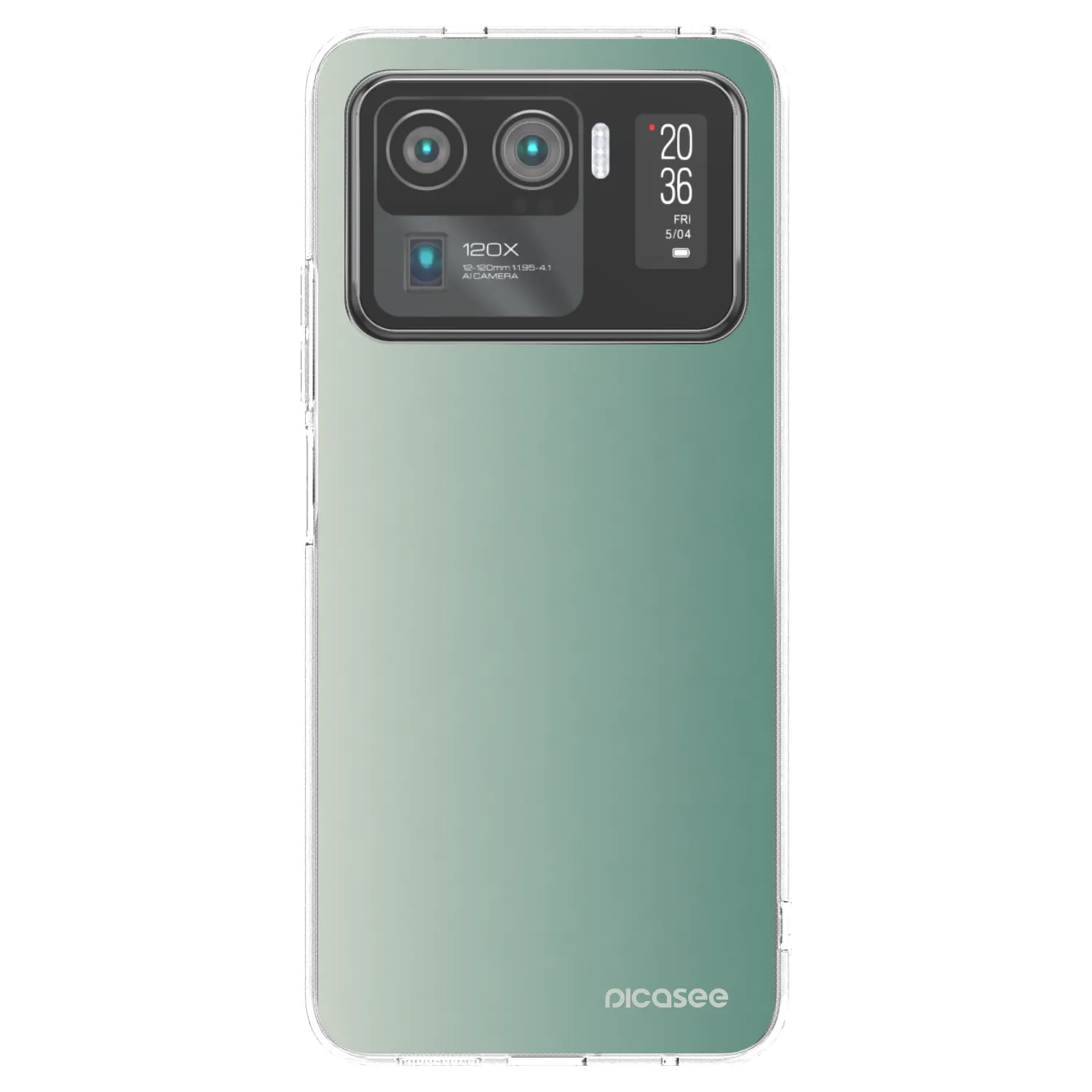 Picasee silikónový prehľadný obal pre Xiaomi Mi 11 Ultra - Misty Sage