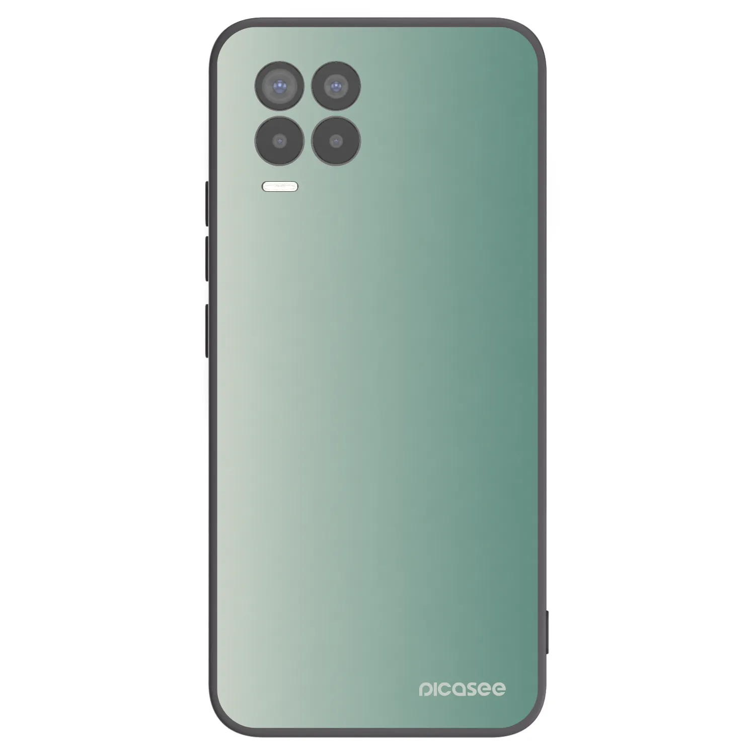 Picasee silikónový čierny obal pre Realme 8 4G - Misty Sage