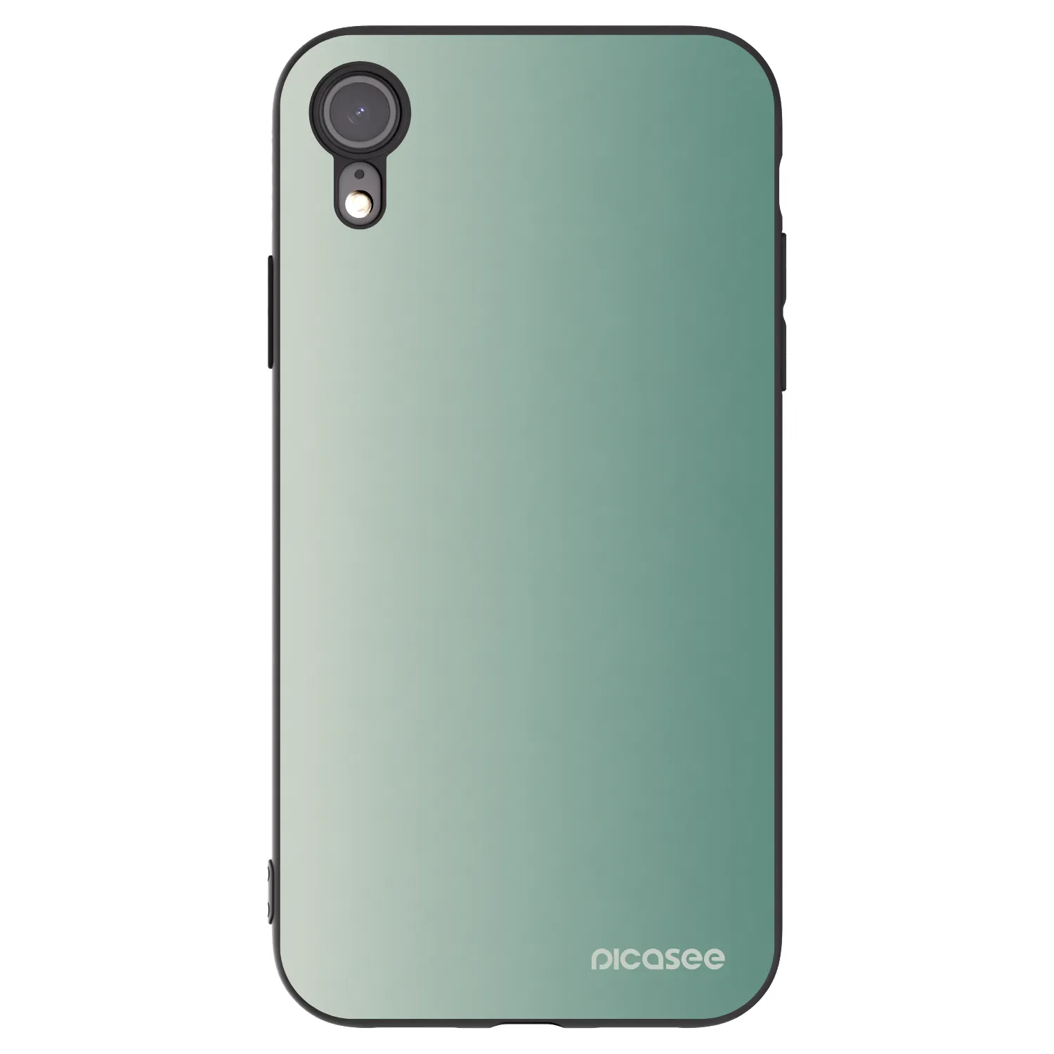 Picasee silikónový čierny obal pre Apple iPhone XR - Misty Sage