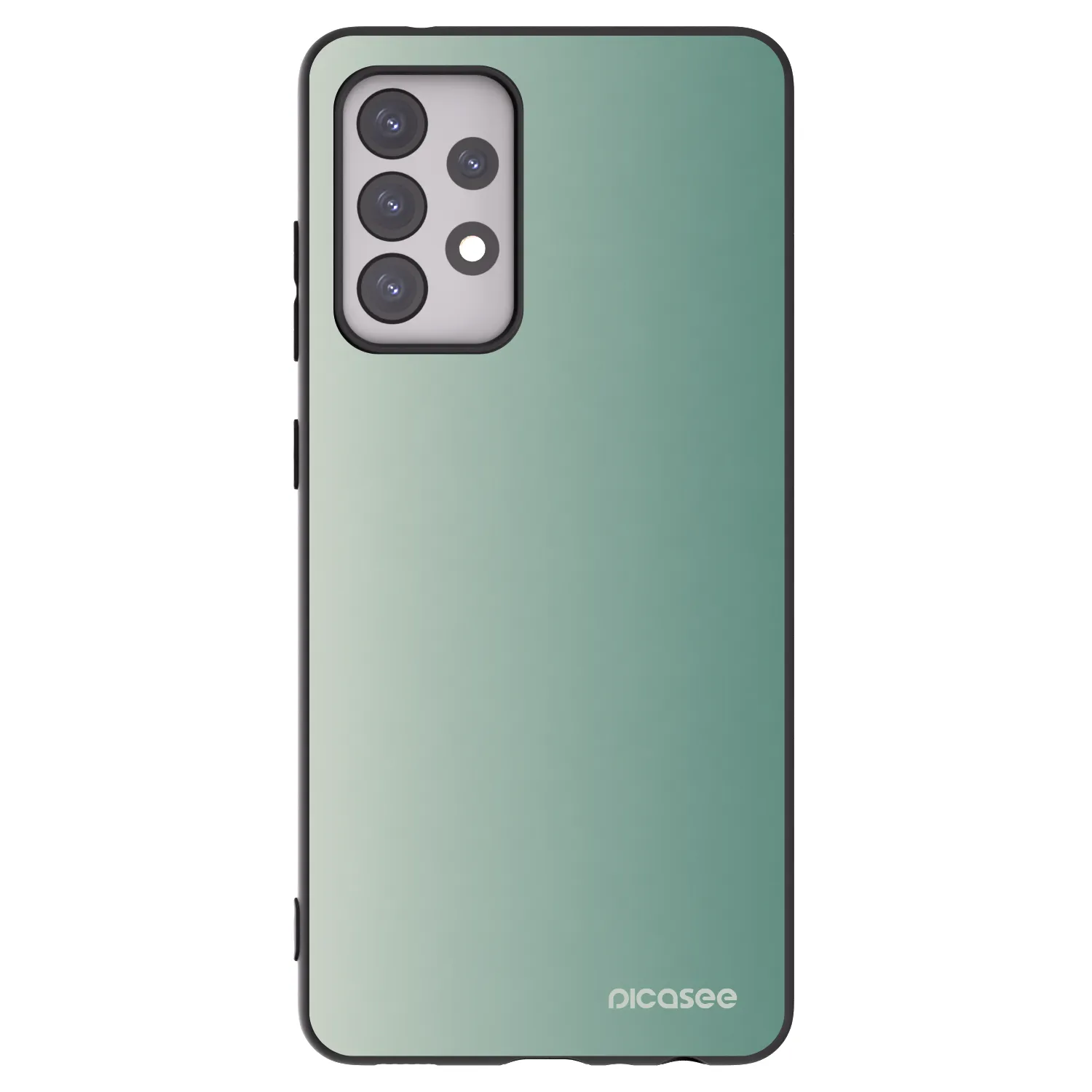 Picasee silikónový čierny obal pre Samsung Galaxy A52s 5G A528B - Misty Sage