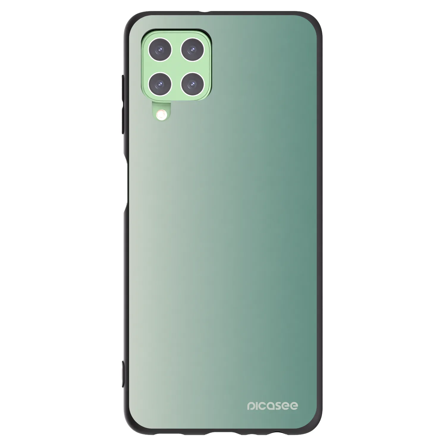 Picasee silikónový čierny obal pre Samsung Galaxy A22 A225F 4G - Misty Sage