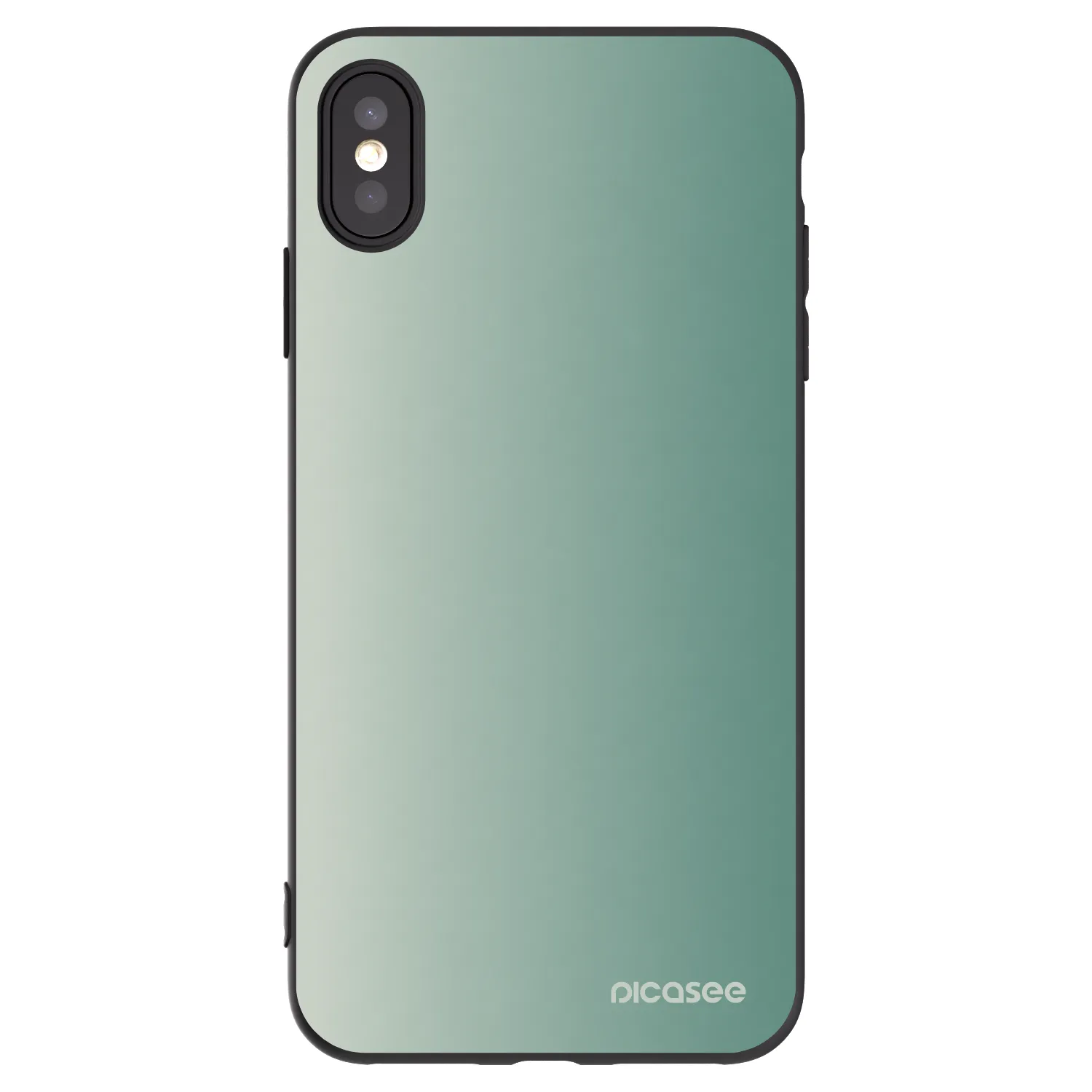 Picasee silikónový čierny obal pre Apple iPhone XS Max - Misty Sage