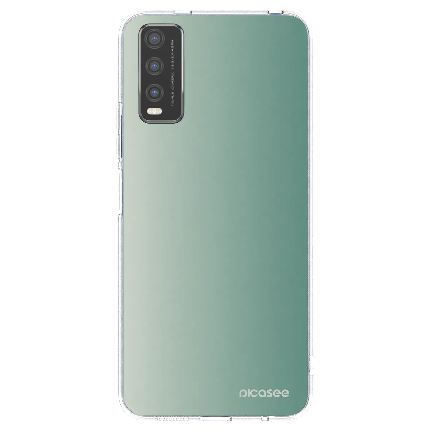 Picasee silikónový prehľadný obal pre Vivo Y20s - Misty Sage