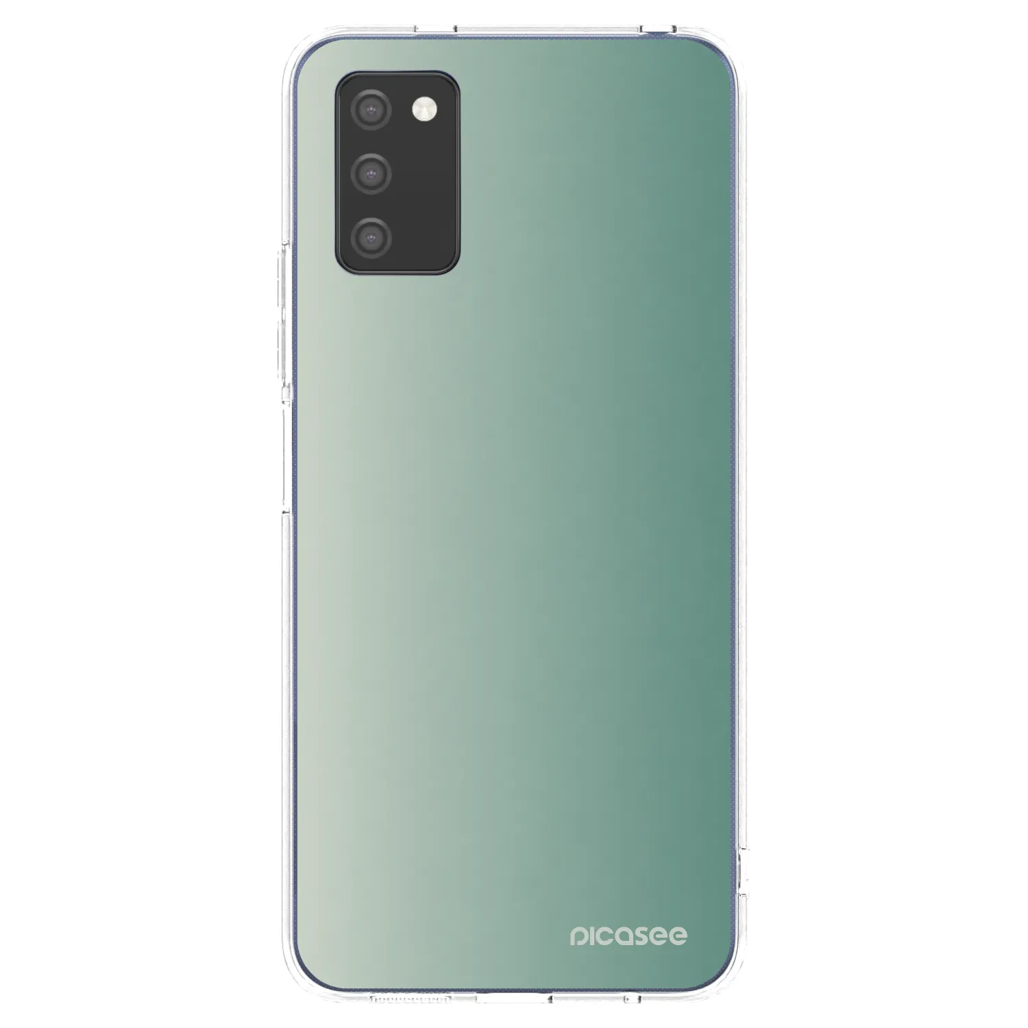 Picasee silikónový prehľadný obal pre Samsung Galaxy A03s A037G - Misty Sage