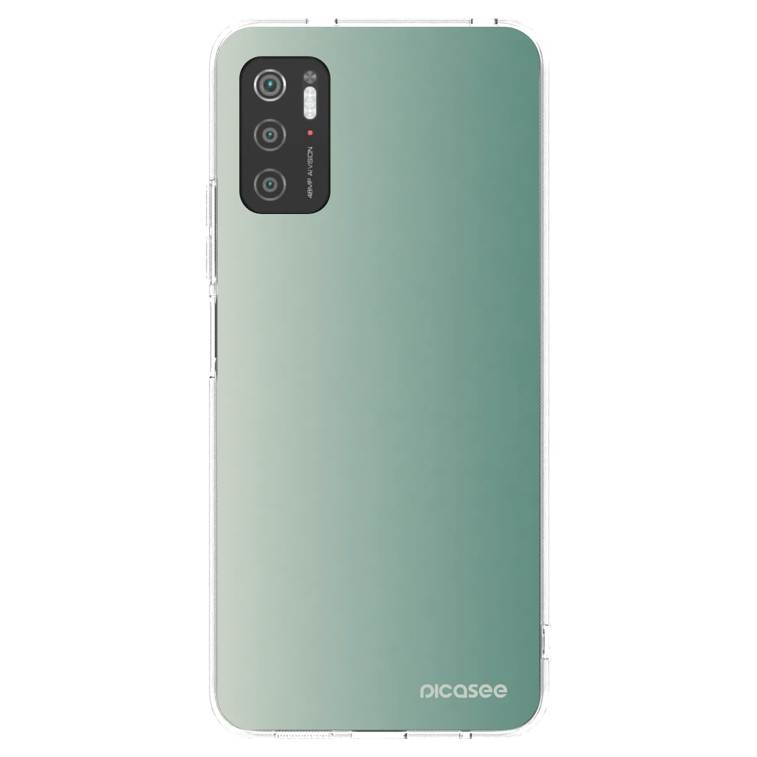 Picasee silikónový prehľadný obal pre Xiaomi Poco M3 Pro 5G - Misty Sage