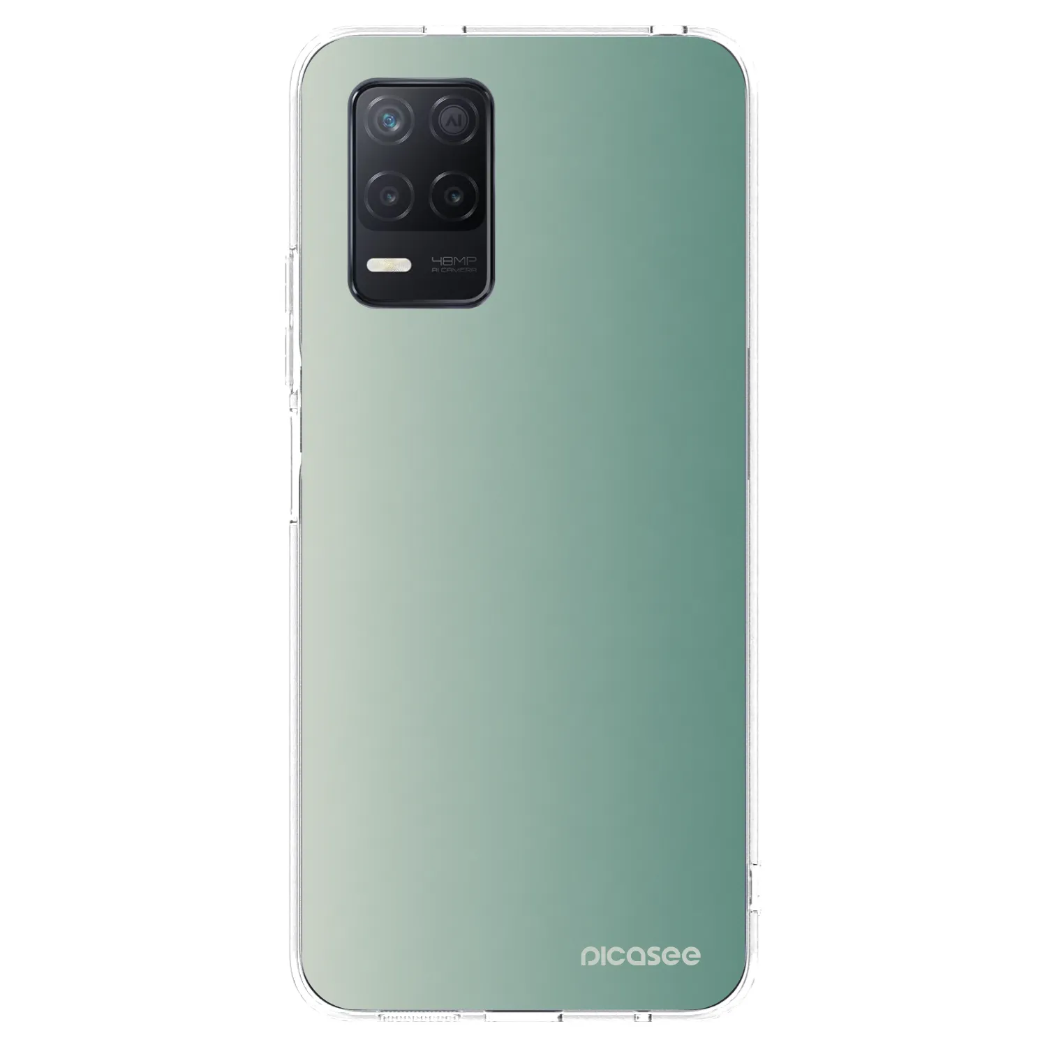 Picasee silikónový prehľadný obal pre Realme 8 5G - Misty Sage