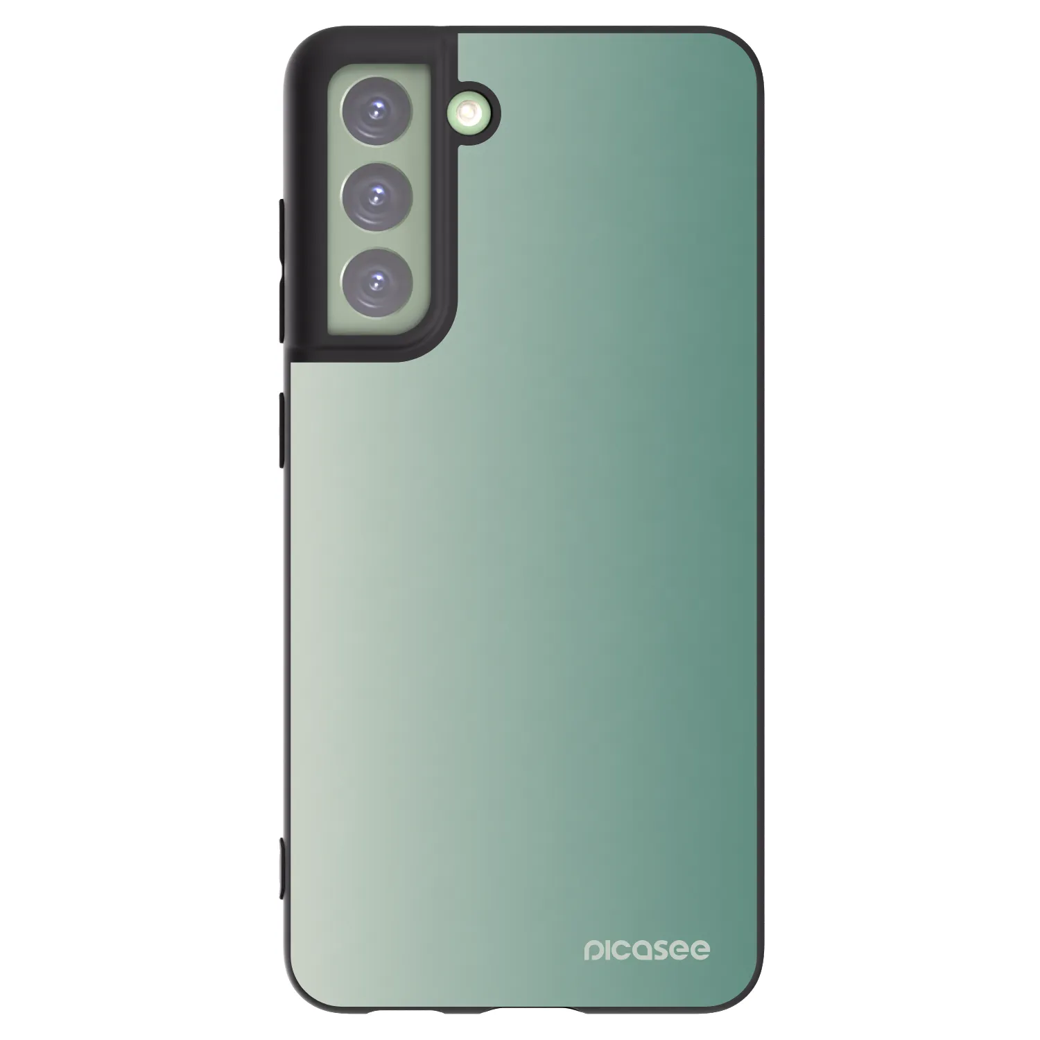 Picasee silikónový čierny obal pre Samsung Galaxy S21 FE 5G - Misty Sage
