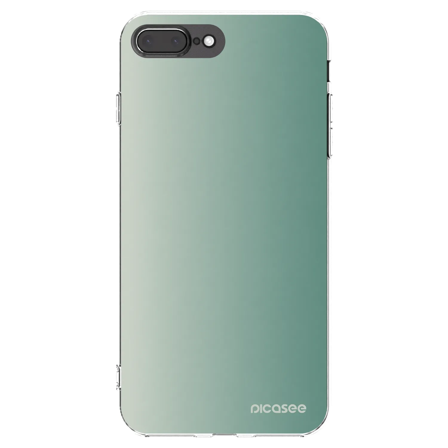 Picasee silikónový prehľadný obal pre Apple iPhone 7 Plus - Misty Sage