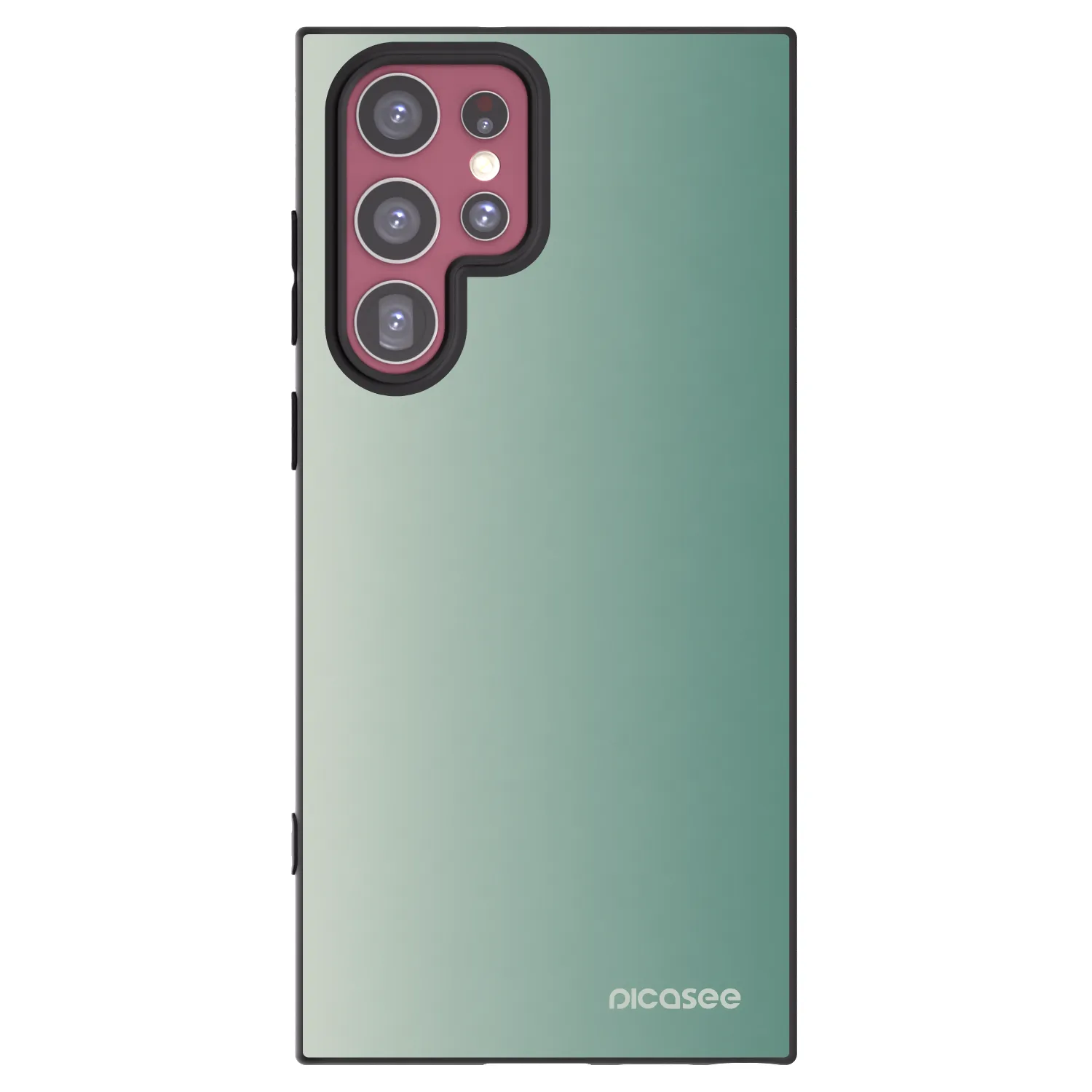 Picasee silikónový čierny obal pre Samsung Galaxy S22 Ultra 5G - Misty Sage
