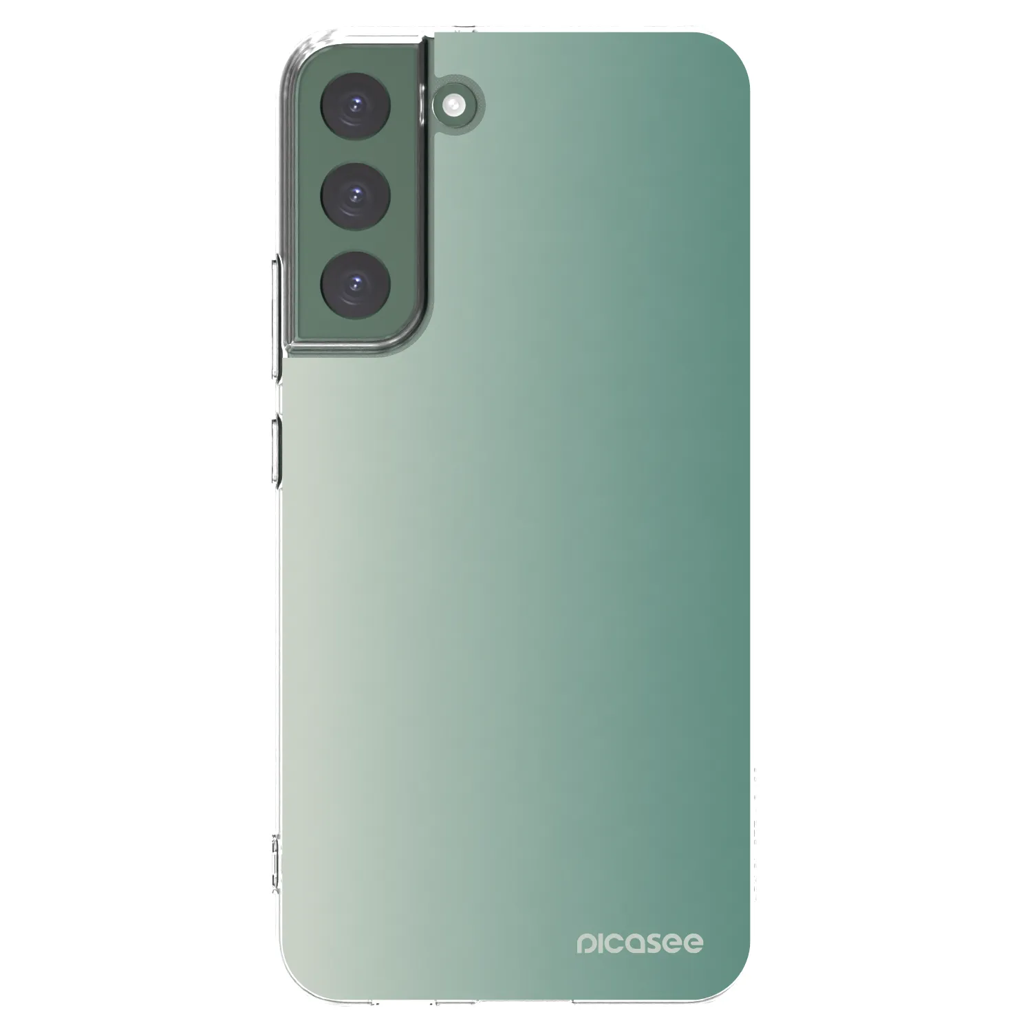Picasee silikónový prehľadný obal pre Samsung Galaxy S22+ 5G - Misty Sage