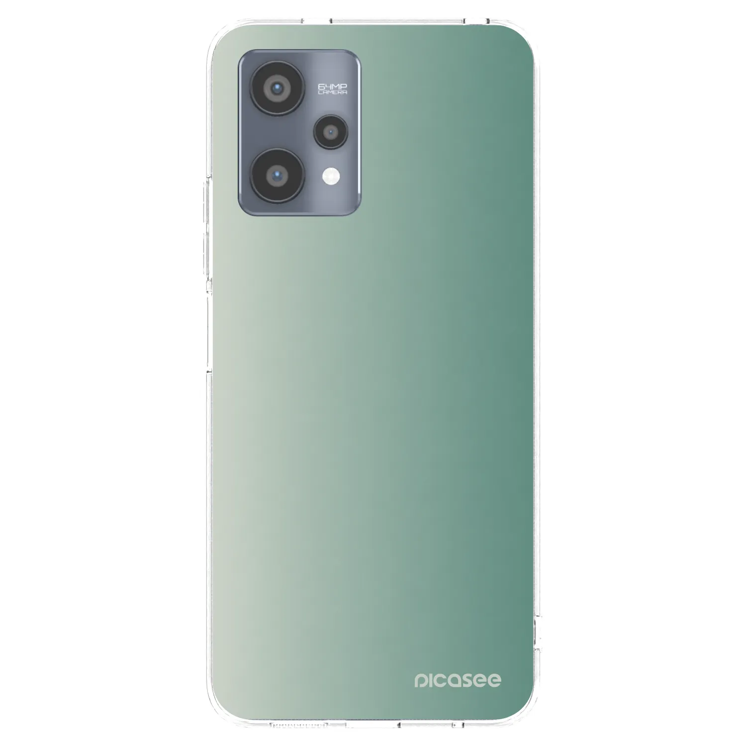 Picasee silikónový prehľadný obal pre Realme 9 Pro 5G - Misty Sage