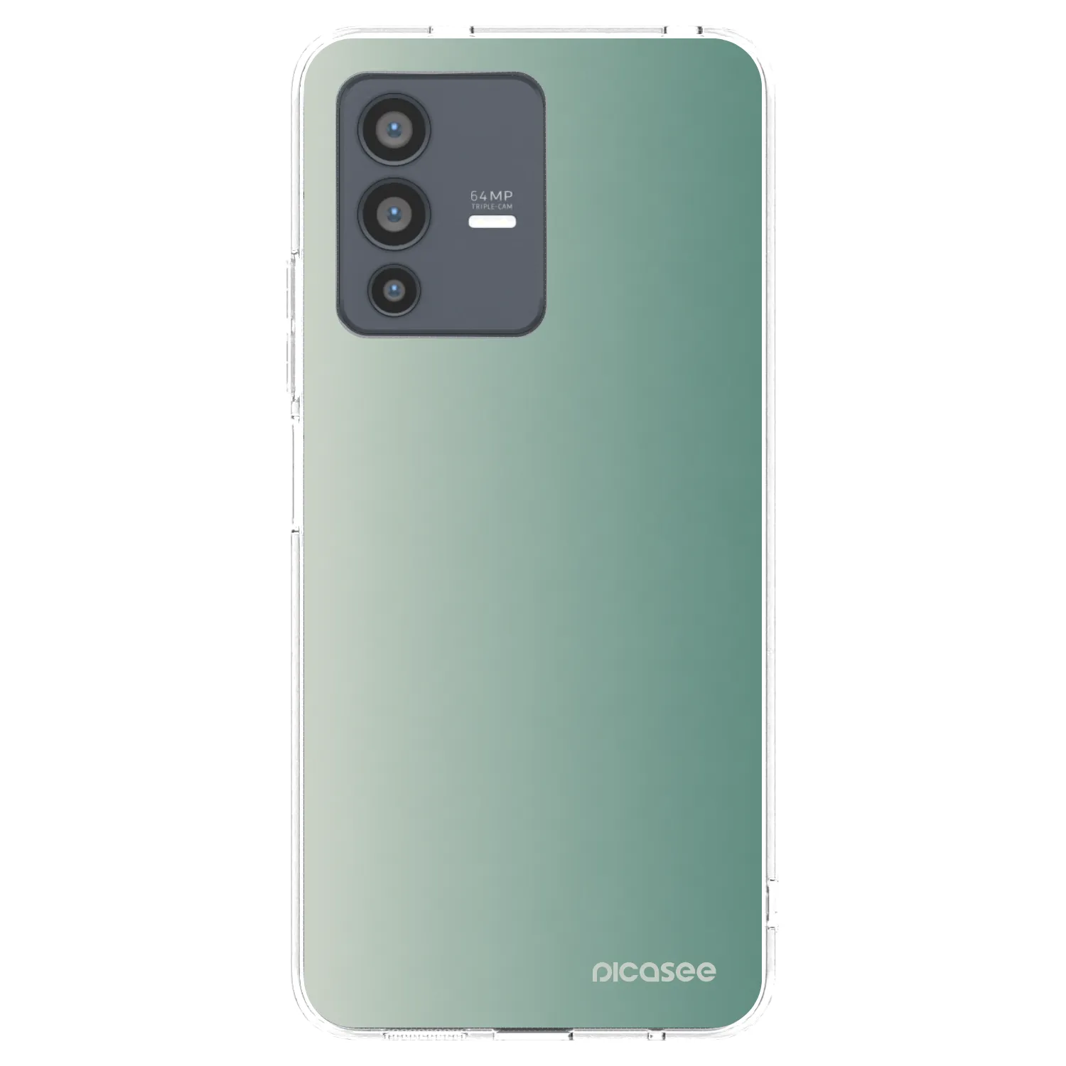 Picasee silikónový prehľadný obal pre Vivo V23 5G - Misty Sage