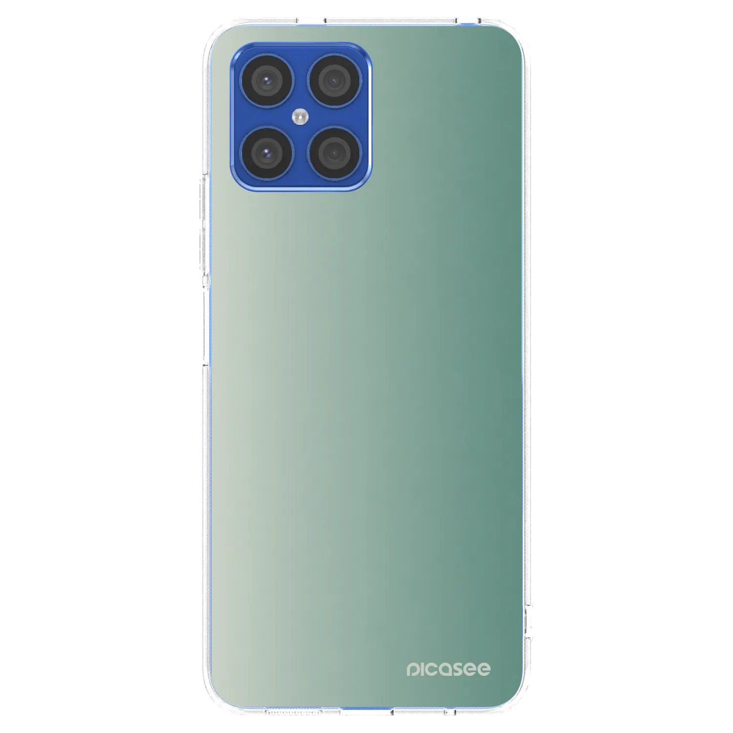 Picasee silikónový prehľadný obal pre Honor X8 4G - Misty Sage