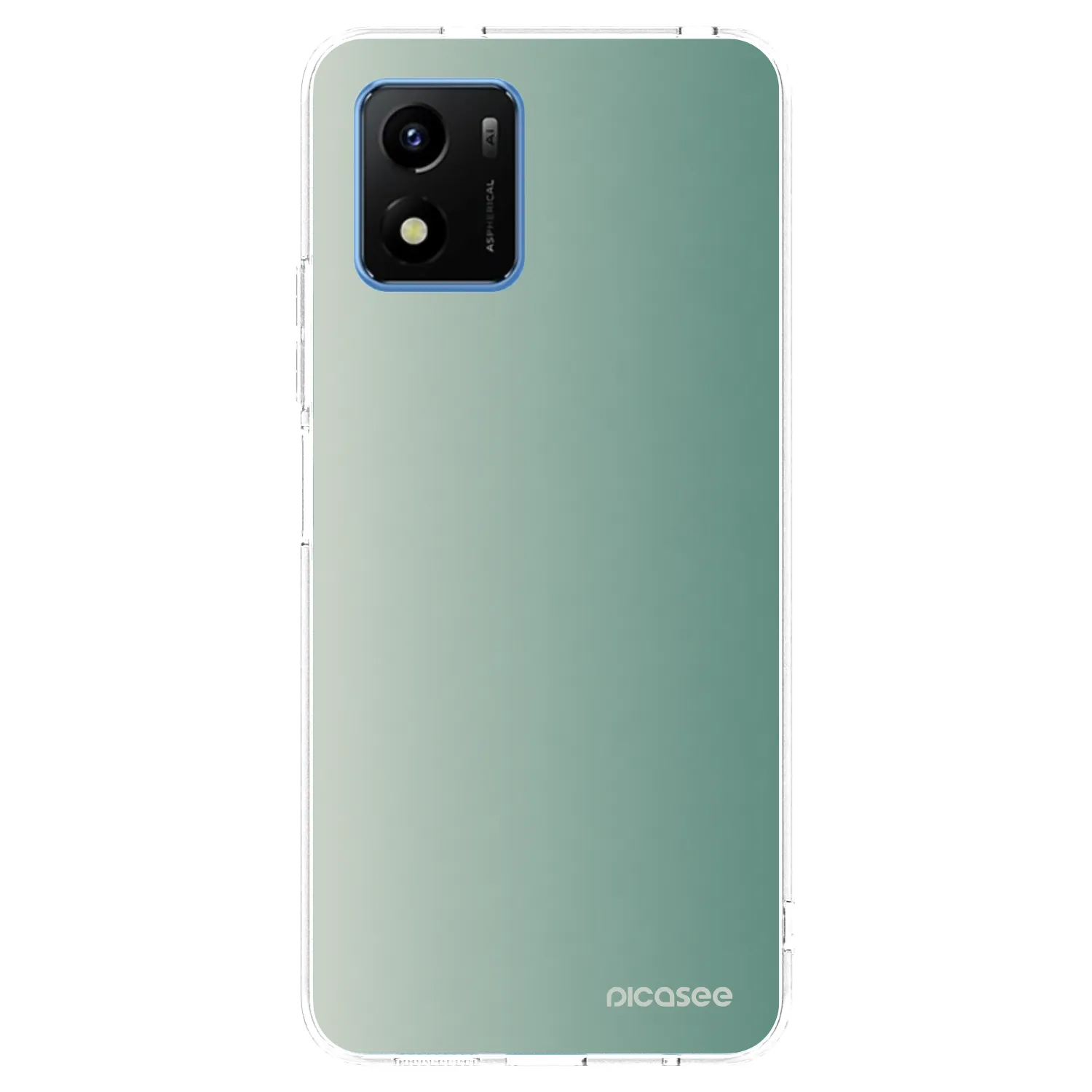 Picasee silikónový prehľadný obal pre Vivo Y01 - Misty Sage