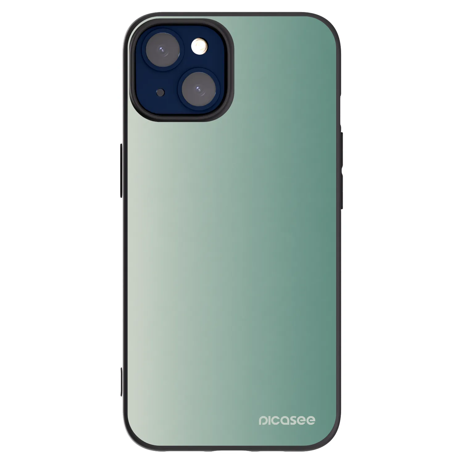 Picasee silikónový čierny obal pre Apple iPhone 14 - Misty Sage
