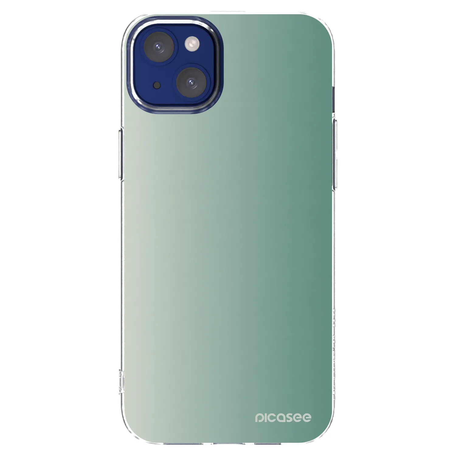 Picasee silikónový prehľadný obal pre Apple iPhone 14 Plus - Misty Sage