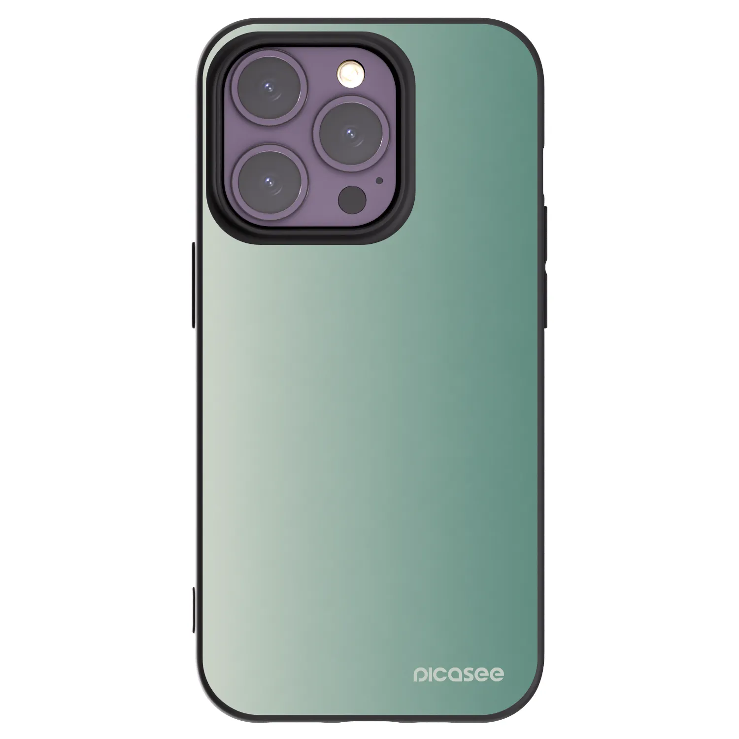 Picasee silikónový čierny obal pre Apple iPhone 14 Pro - Misty Sage