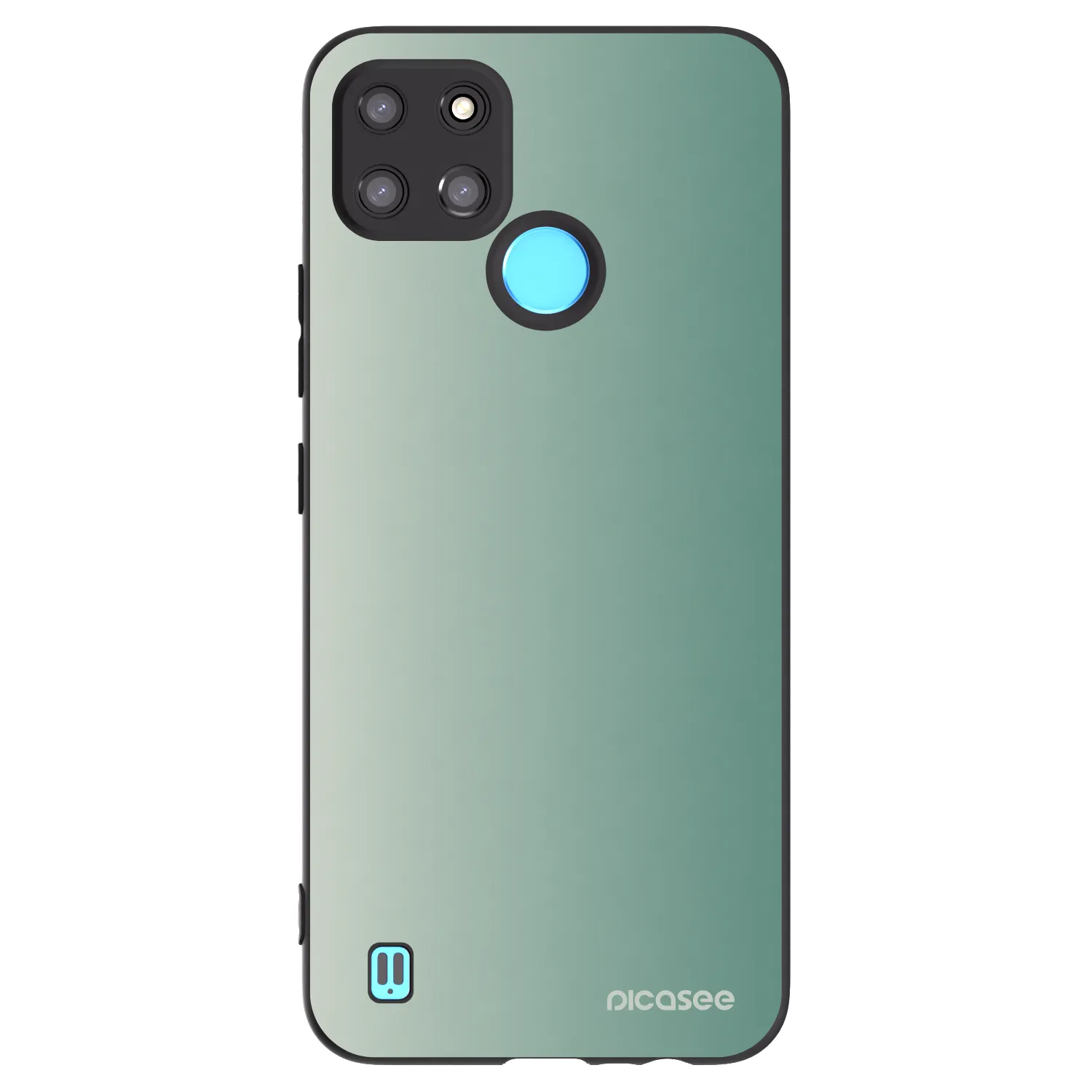 Picasee silikónový čierny obal pre Realme C21Y - Misty Sage