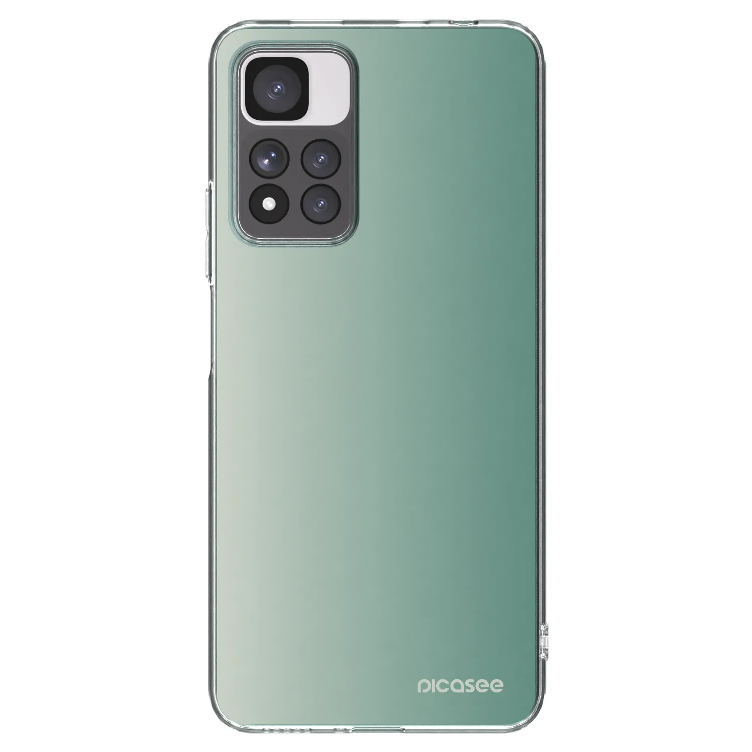 Picasee silikónový prehľadný obal pre Xiaomi Redmi Note 11 Pro+ 5G - Misty Sage