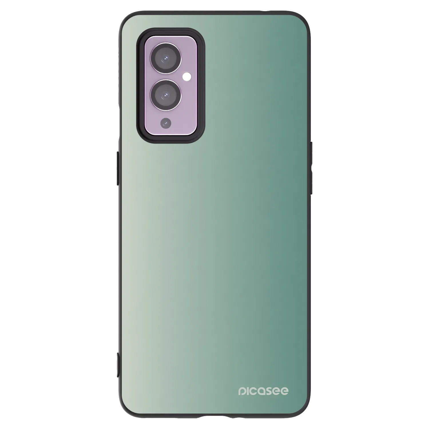 Picasee silikónový čierny obal pre OnePlus 9 - Misty Sage