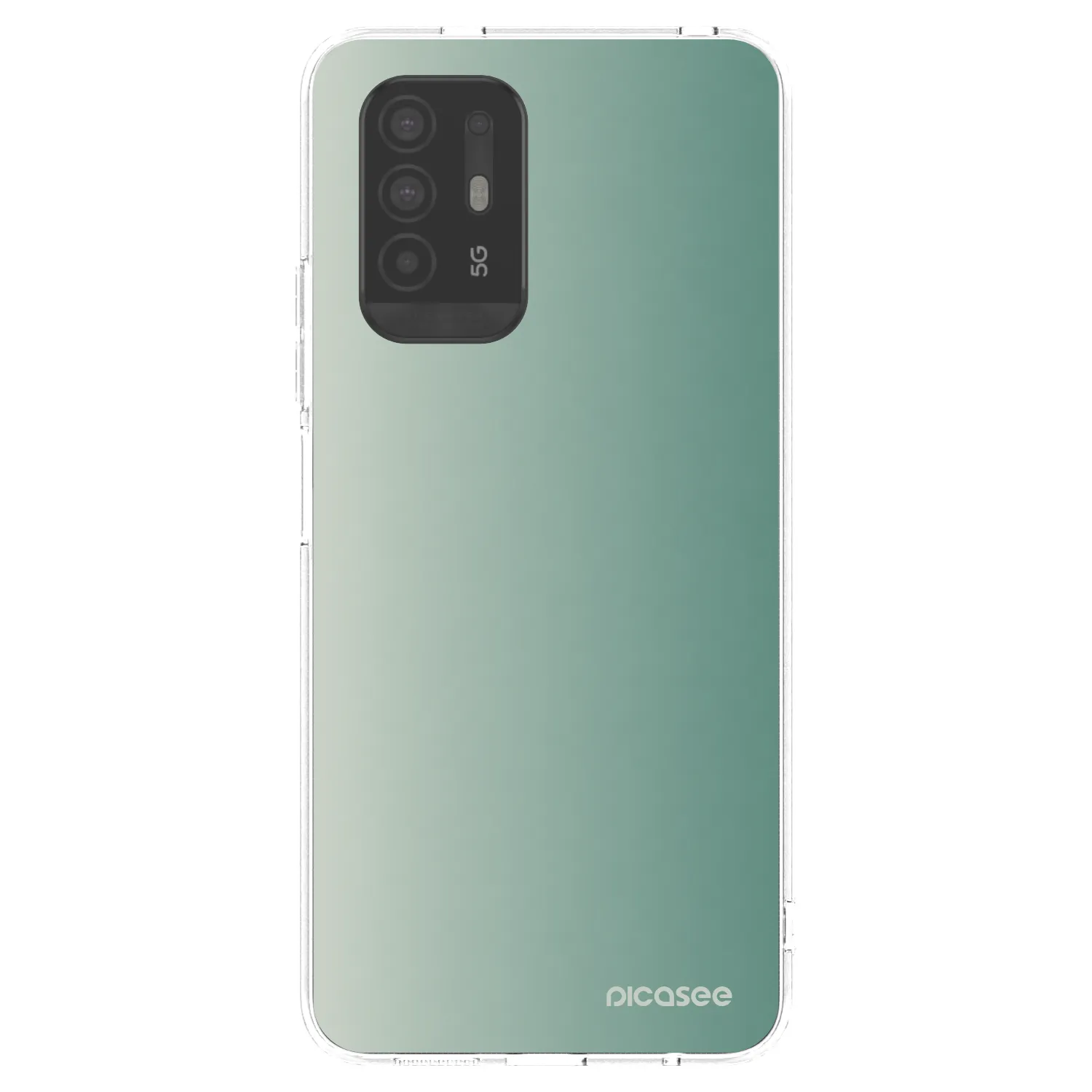 Picasee silikónový prehľadný obal pre OPPO A94 5G - Misty Sage