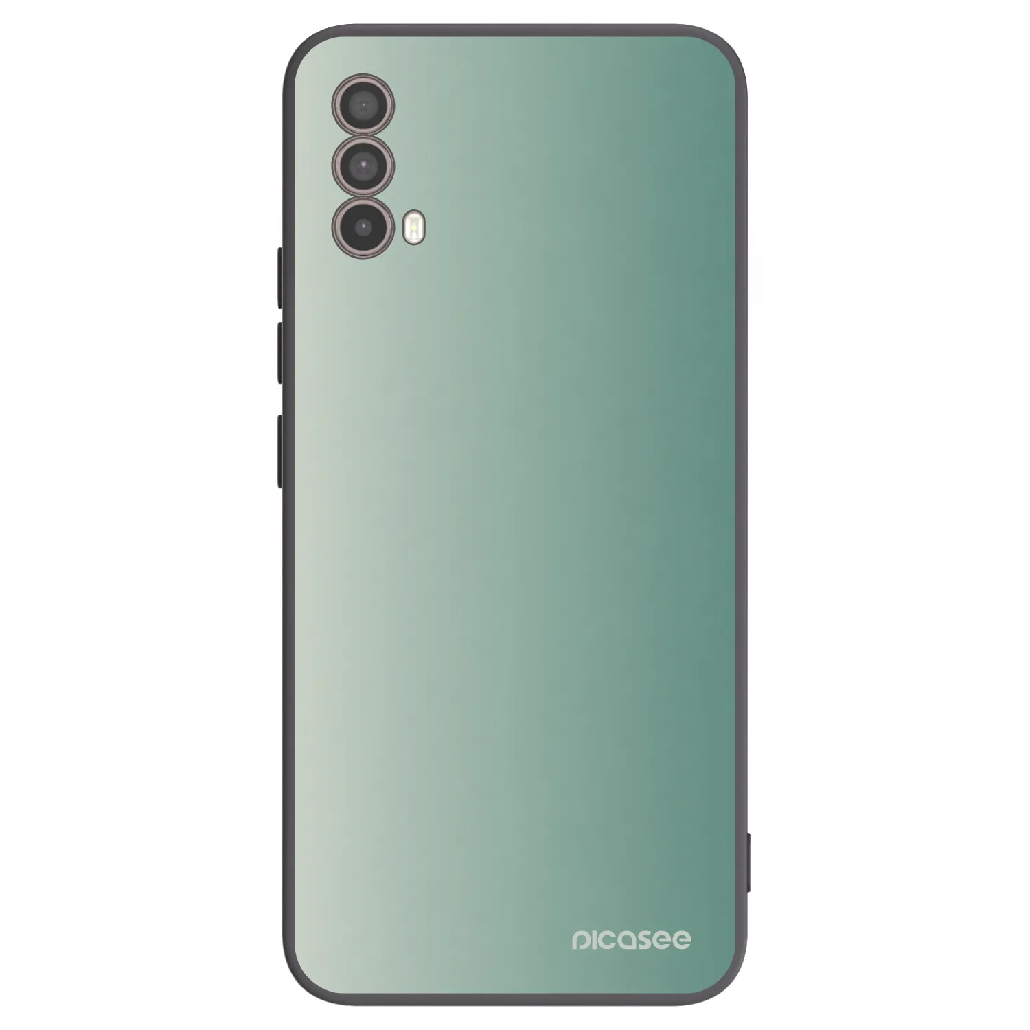 Picasee silikónový čierny obal pre Motorola Moto E40 - Misty Sage