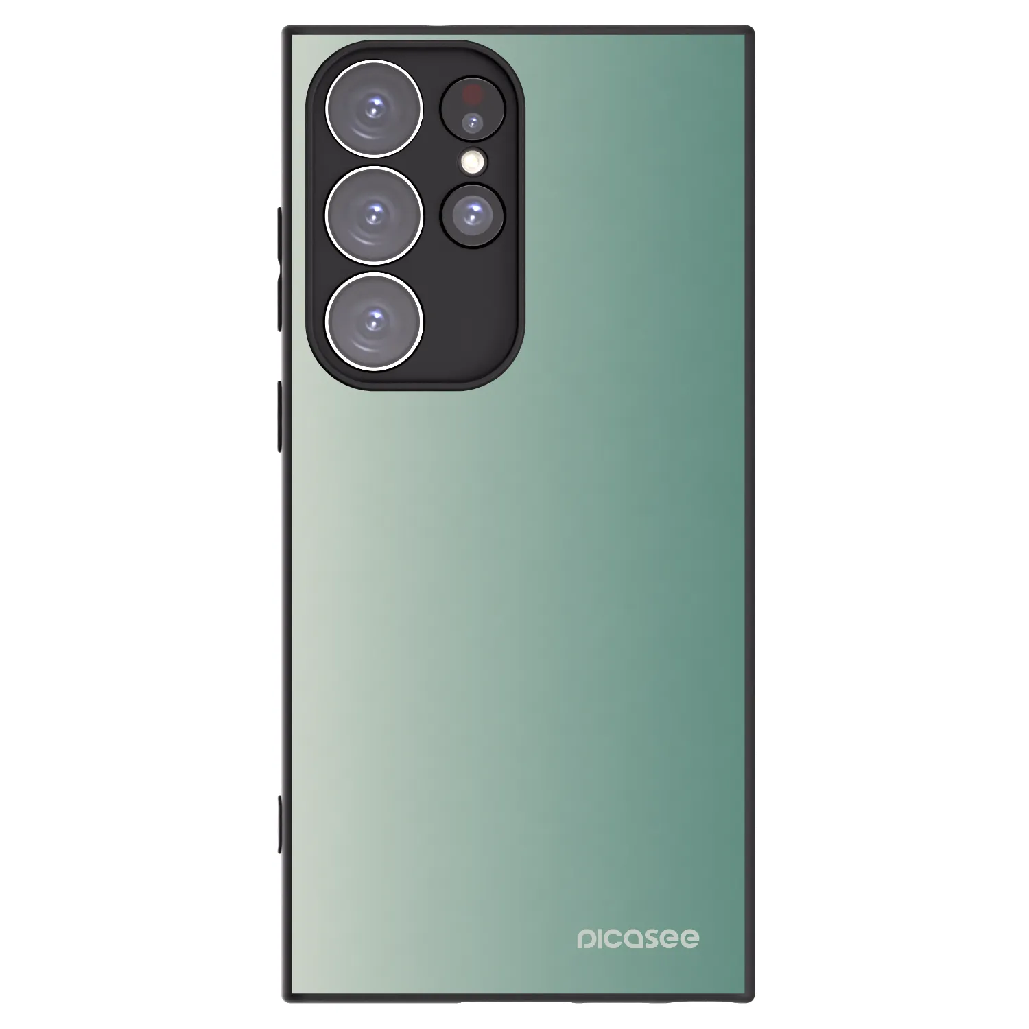 Picasee silikónový čierny obal pre Samsung Galaxy S23 Ultra 5G - Misty Sage