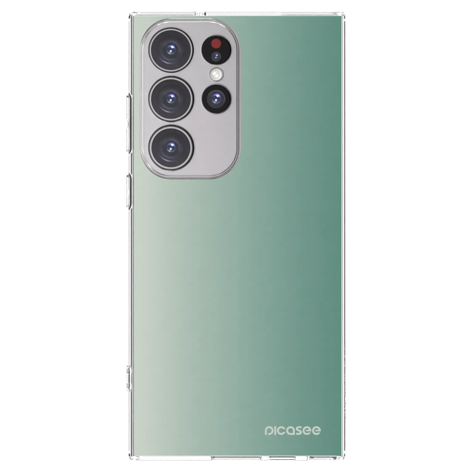 Picasee silikónový prehľadný obal pre Samsung Galaxy S23 Ultra 5G - Misty Sage