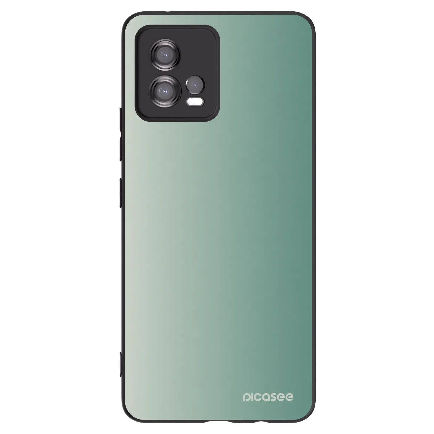 Picasee silikónový čierny obal pre Motorola Moto G72 - Misty Sage