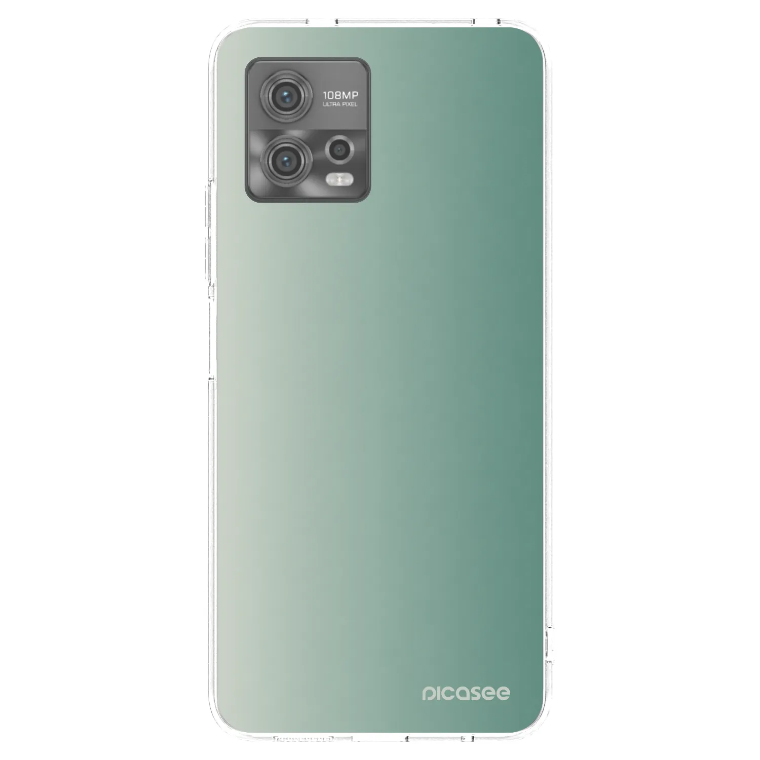 Picasee silikónový prehľadný obal pre Motorola Moto G72 - Misty Sage