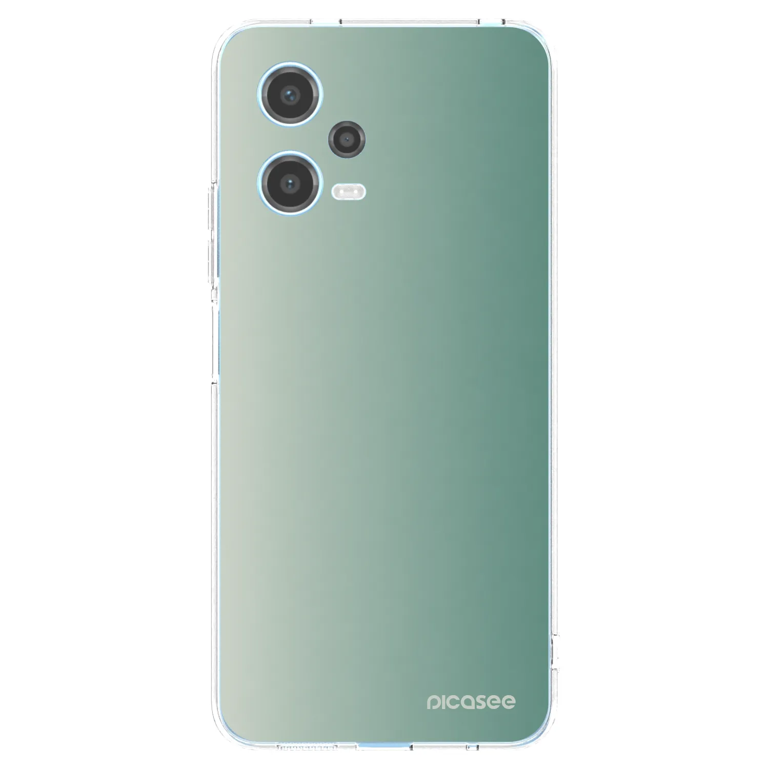 Picasee silikónový prehľadný obal pre Xiaomi Redmi Note 12 5G - Misty Sage