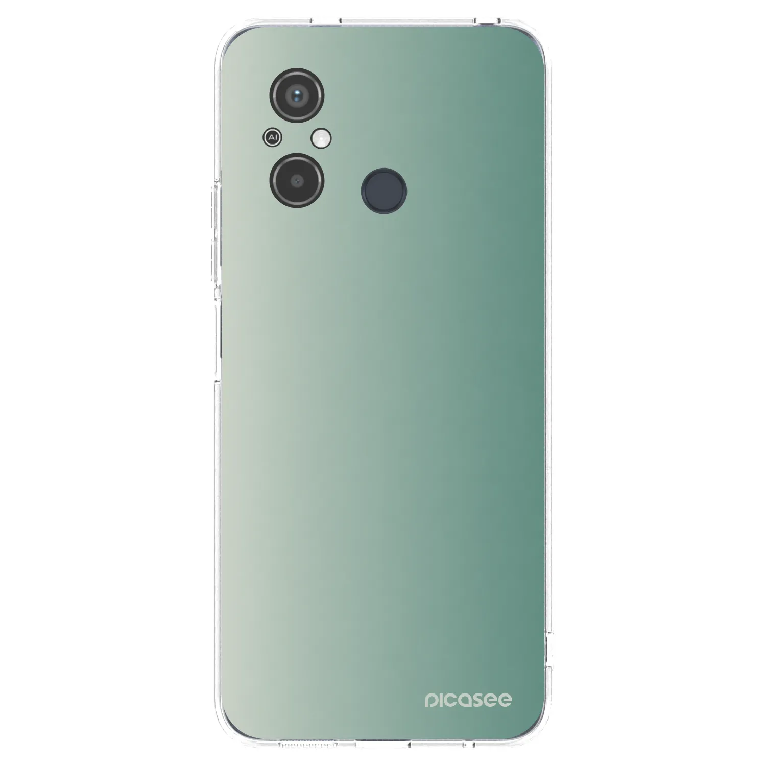 Picasee silikónový prehľadný obal pre Xiaomi Redmi 12C - Misty Sage