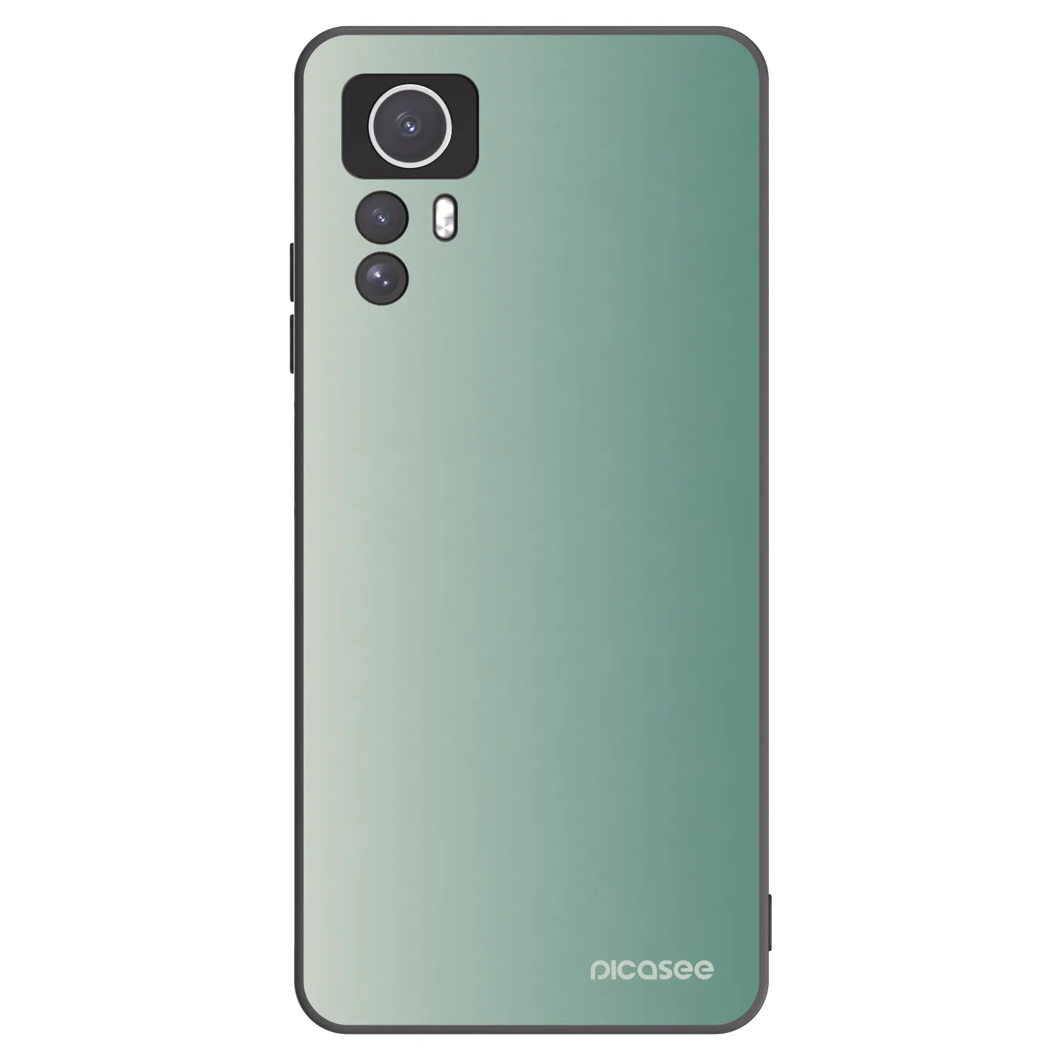 Picasee silikónový čierny obal pre Xiaomi Redmi Note 12S - Misty Sage