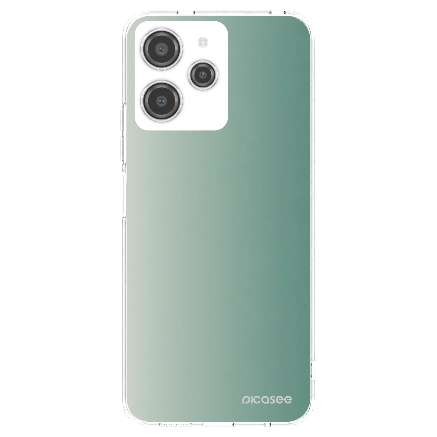 Picasee silikónový prehľadný obal pre Xiaomi Redmi 12 4G - Misty Sage