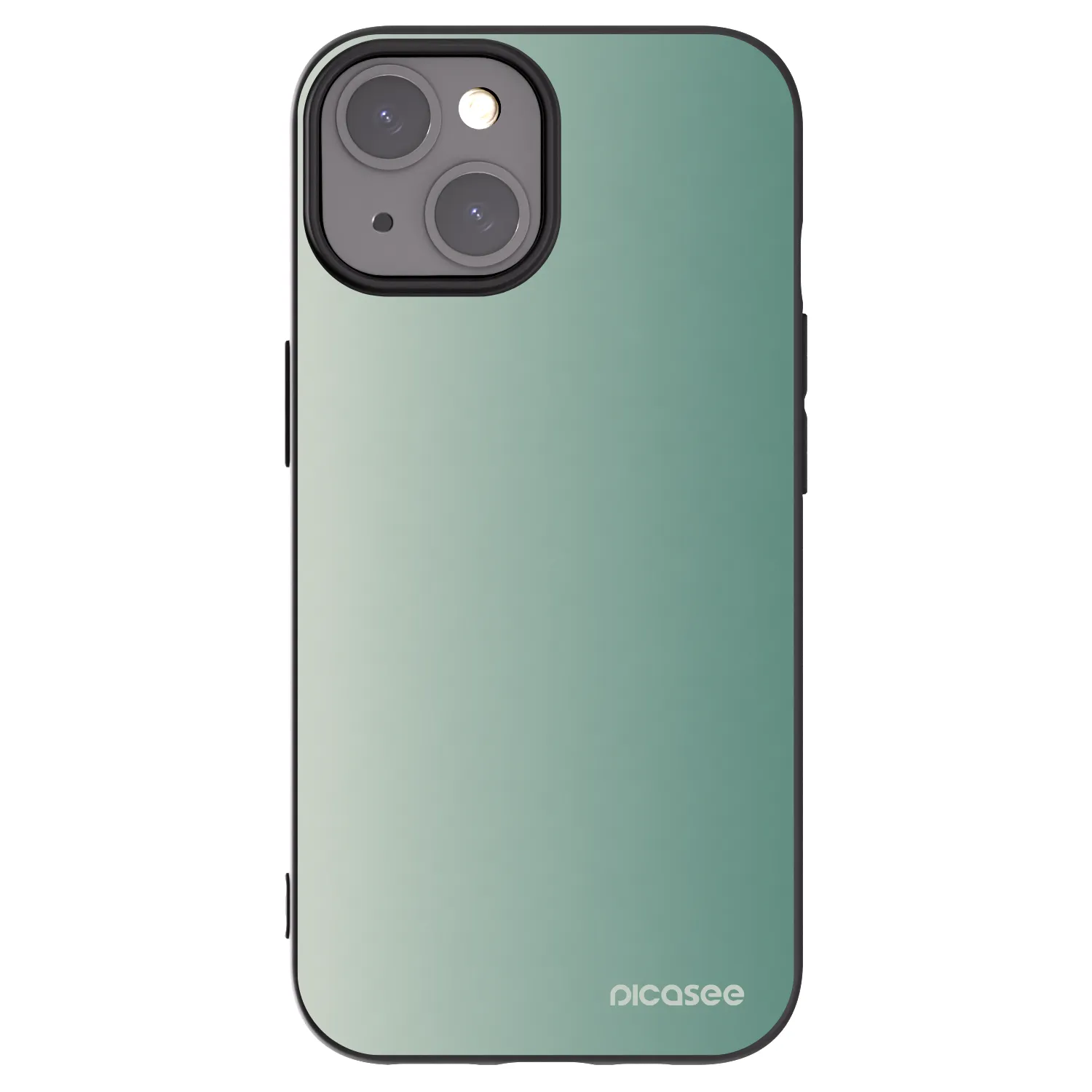 Picasee silikónový čierny obal pre Apple iPhone 15 - Misty Sage