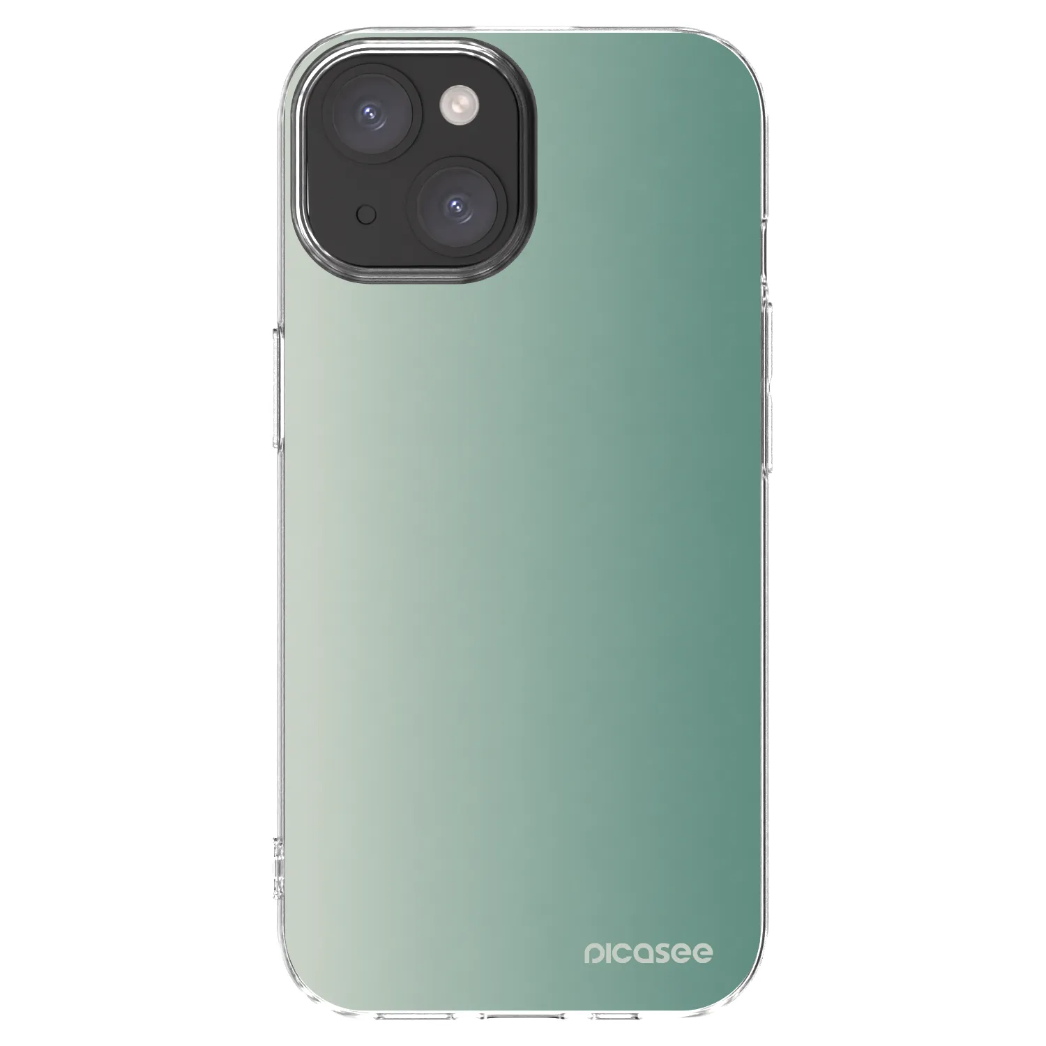 Picasee silikónový prehľadný obal pre Apple iPhone 15 - Misty Sage