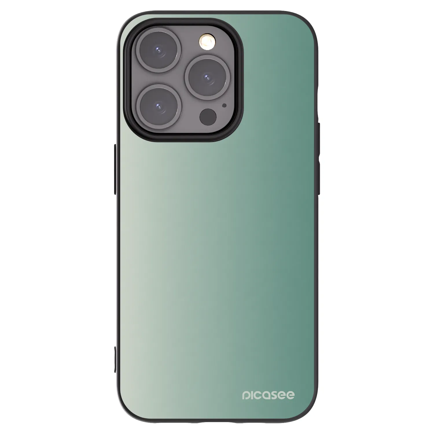 Picasee silikónový čierny obal pre Apple iPhone 15 Pro - Misty Sage