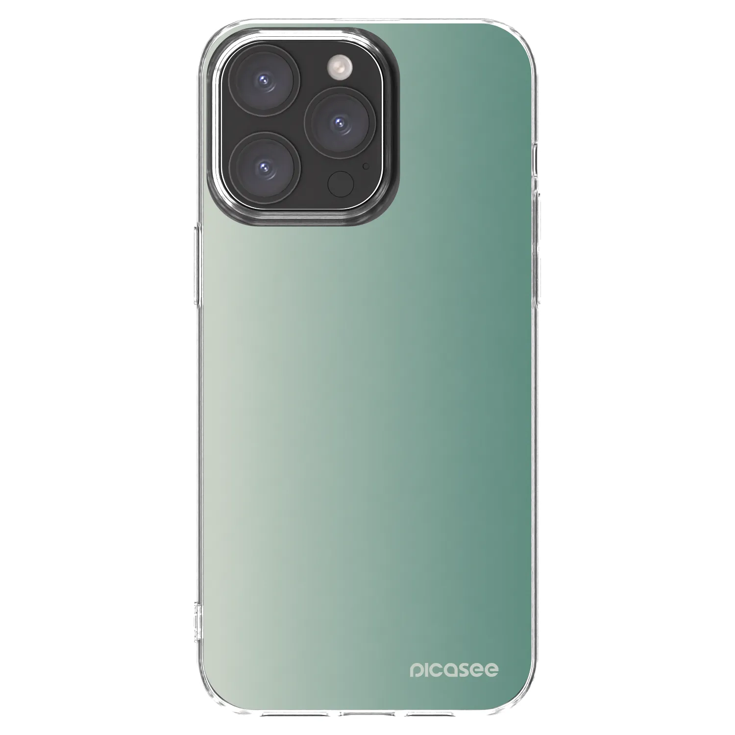 Picasee silikónový prehľadný obal pre Apple iPhone 15 Pro Max - Misty Sage