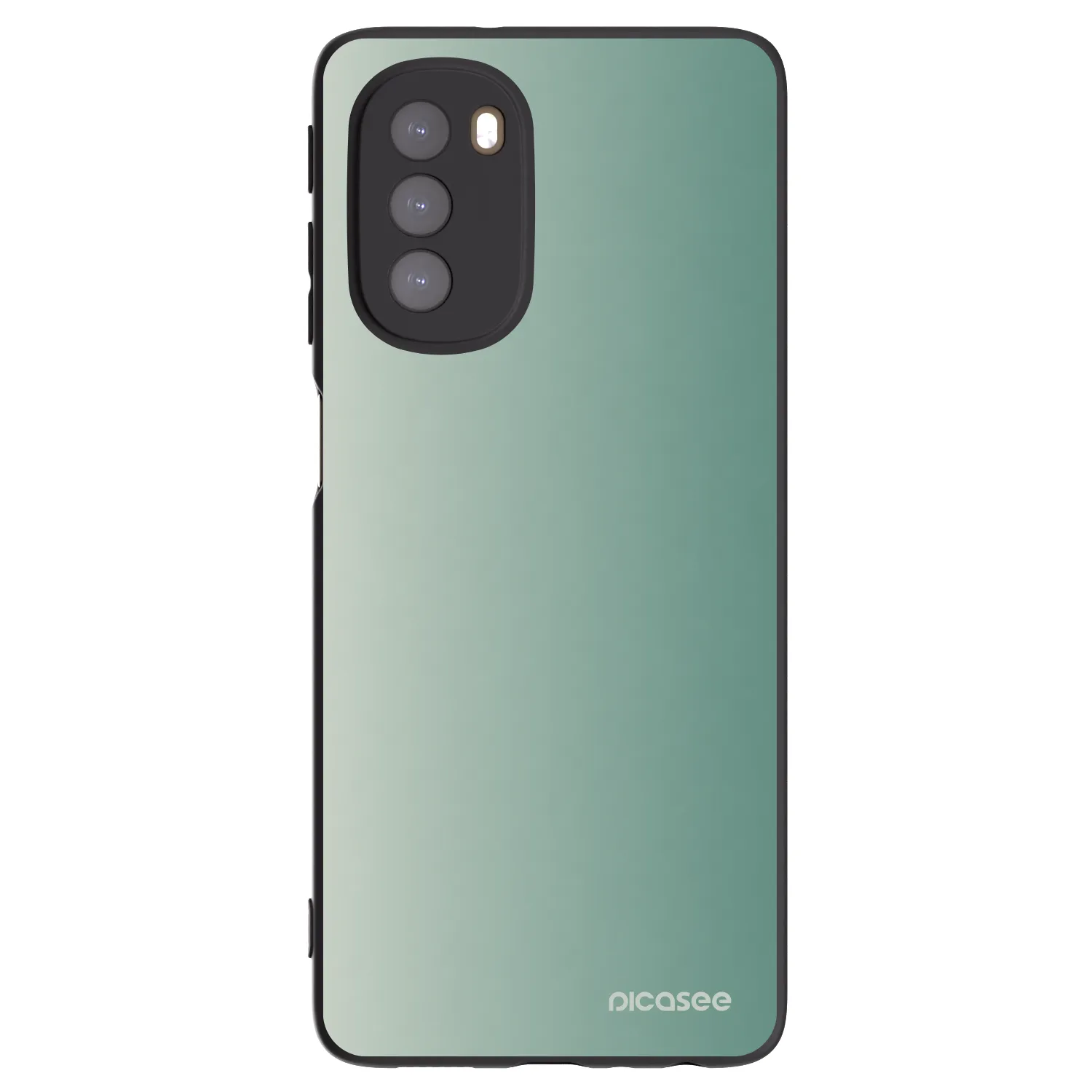 Picasee silikónový čierny obal pre Motorola Moto G51 - Misty Sage